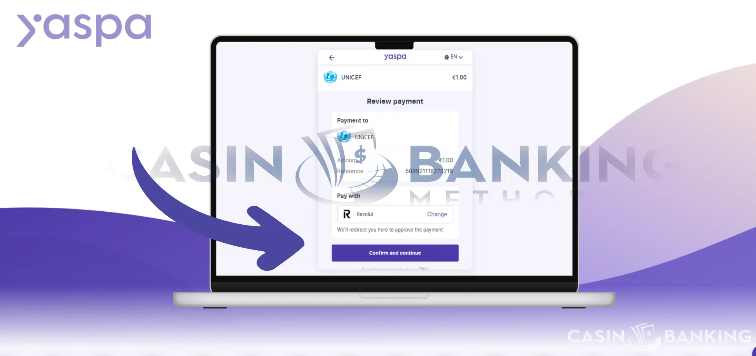 Enter the amount and confirm the transaction