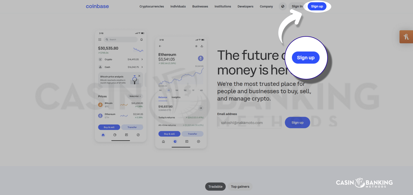 Activate the signup page